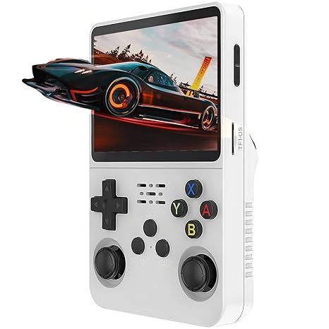 VOILA R36S Handheld Retro Gaming Console with 64GB Built-in Card - Supports 15000+ Games - with 3.5" IPS 640*480 Pixels.