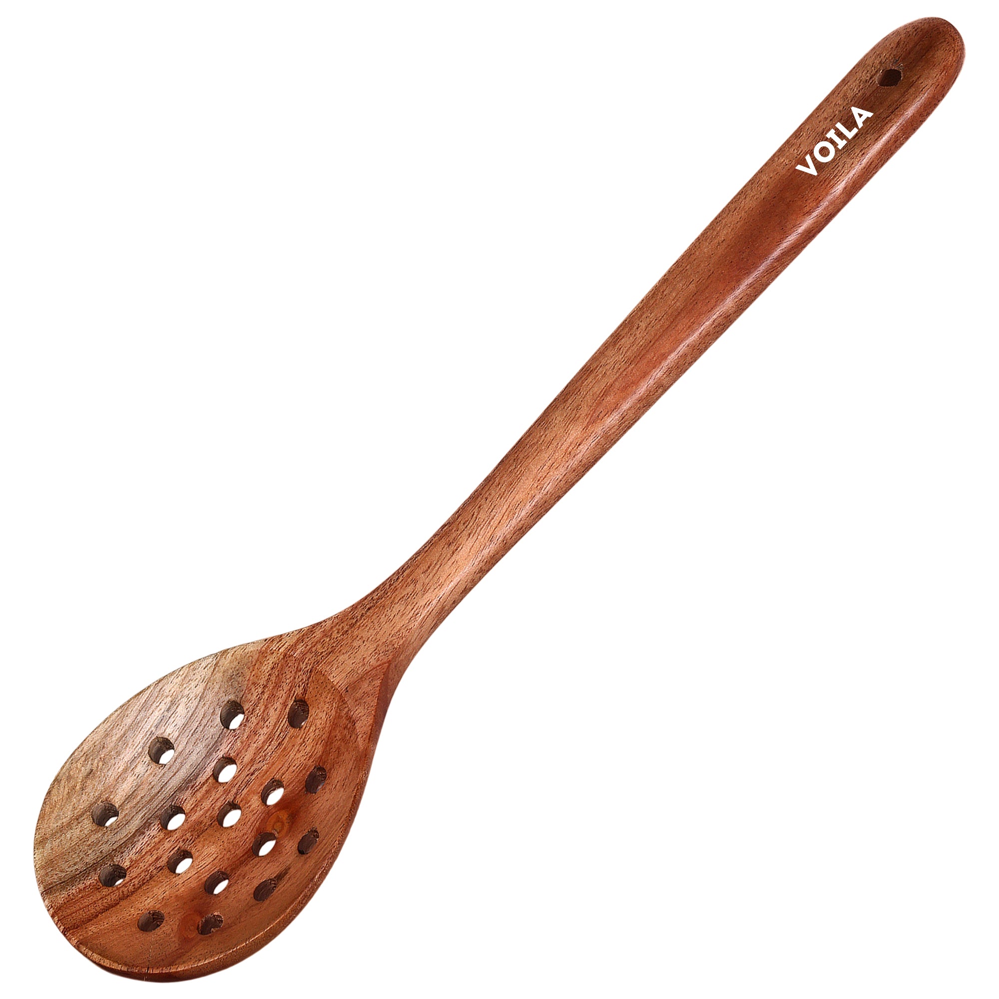 Neem Wooden Slotted Spoon for Cooking Kitchen Ladle ,Heat Resistant & Non-Stick , Non-Toxic, Healthy Cooking