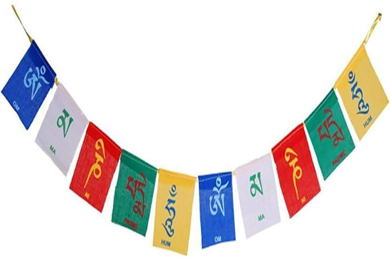 Buddhist Tibetan Flags Prayer Flag | For Bike, Car & Home (Pack of 1)