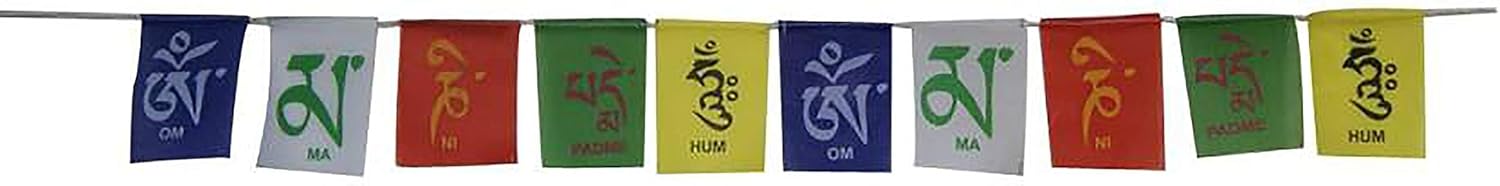 Buddhist Tibetan Flags Prayer Flag | For Bike, Car & Home (Pack of 1)