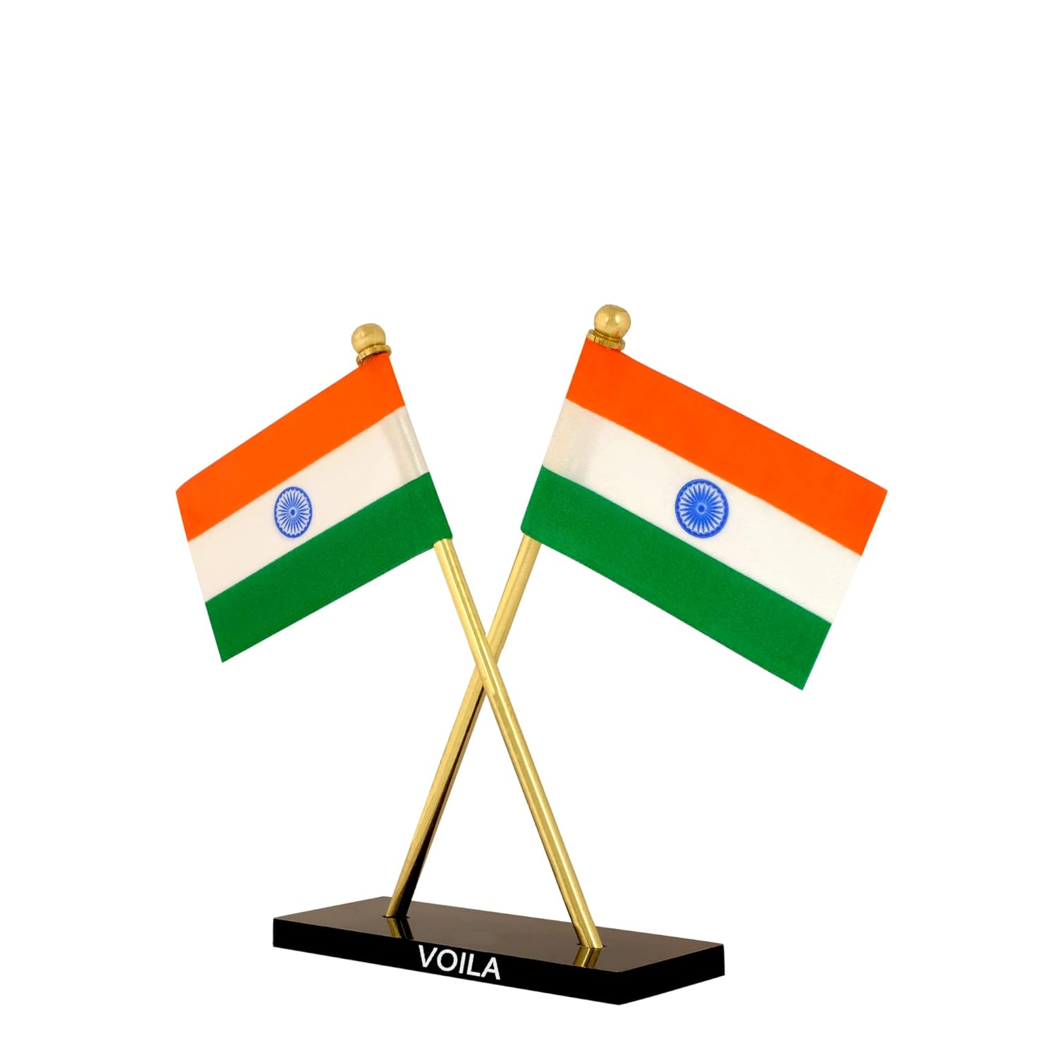 Indian Flag for Vehicle(Auto,Car,Bus,Truck) Dashboard, Home and Office Decor Flag in Cross Design