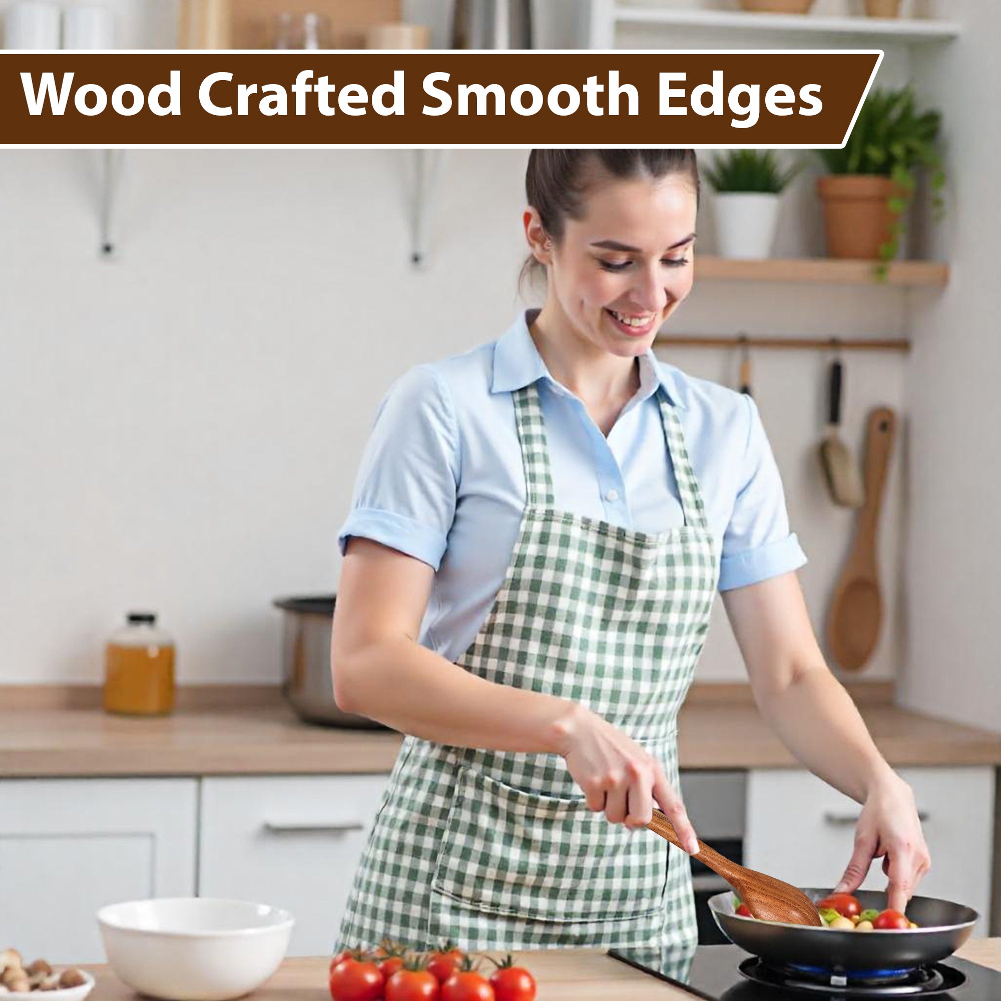 Neem Wood Spatula ,Naturally Antibacterial & Non-Stick Safe for a Sustainable Kitchen