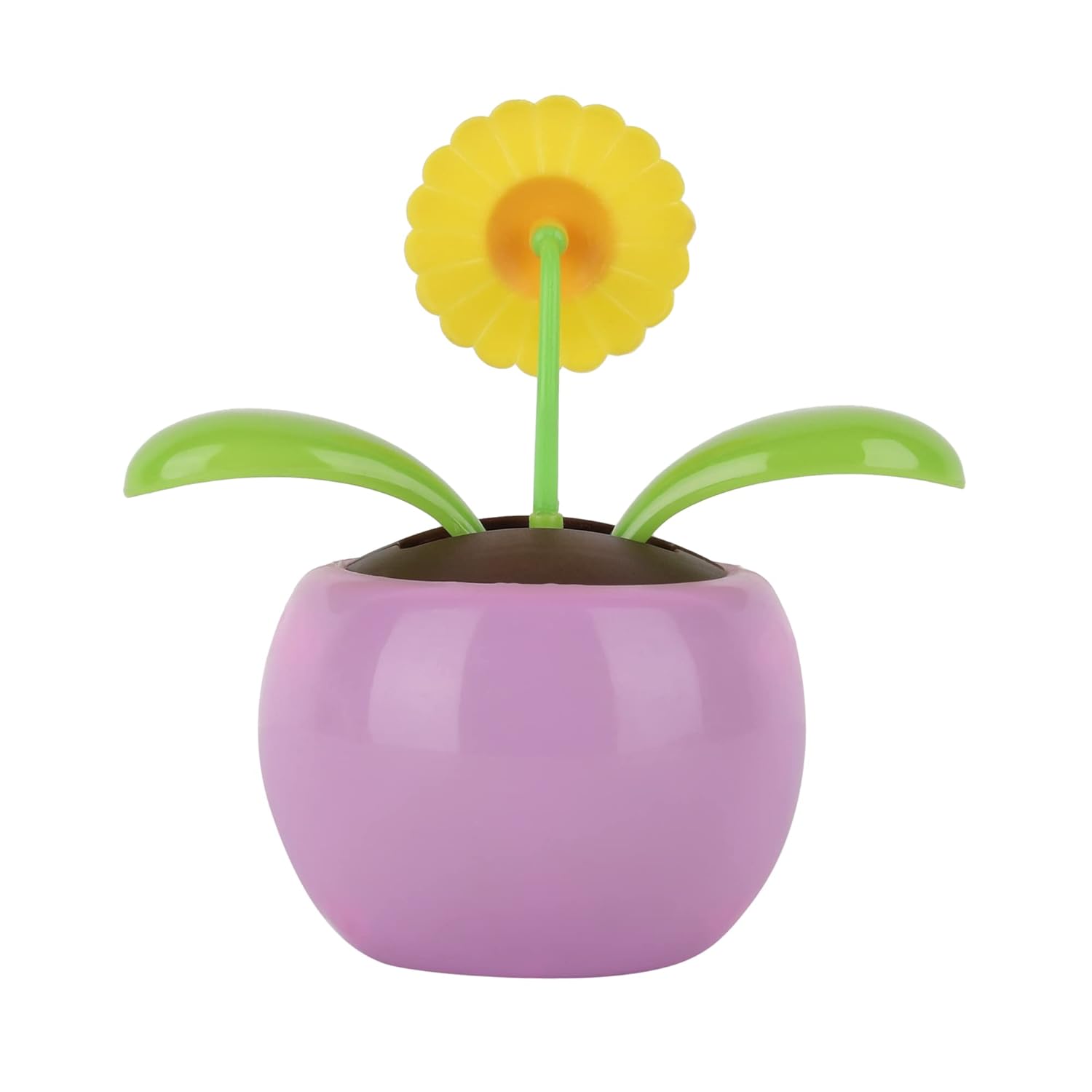 Solar Dancing Flower Plant | Car Dashboard Accessories (Levender)