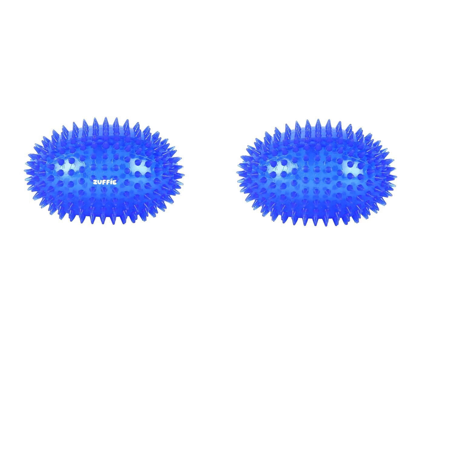 ZUFFIE Spiky Rubber Dog Toy - Durable & Chew-Resistant Fetch Toy for Medium to Extra Large Dogs - Blue
