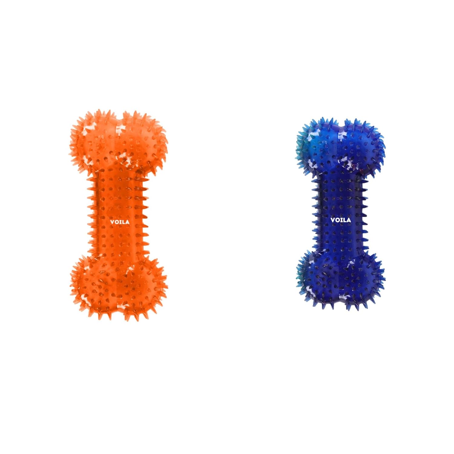 Spiky Bone Dog Toy Soft, Non-Toxic Rubber for Teeth & Gums || Ideal for Medium, Large & Extra Large Dogs