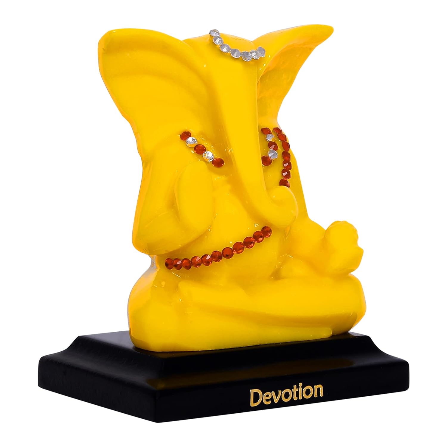 Lord Shree Ganesh Ji Car Dashboard Idol Poly Marble