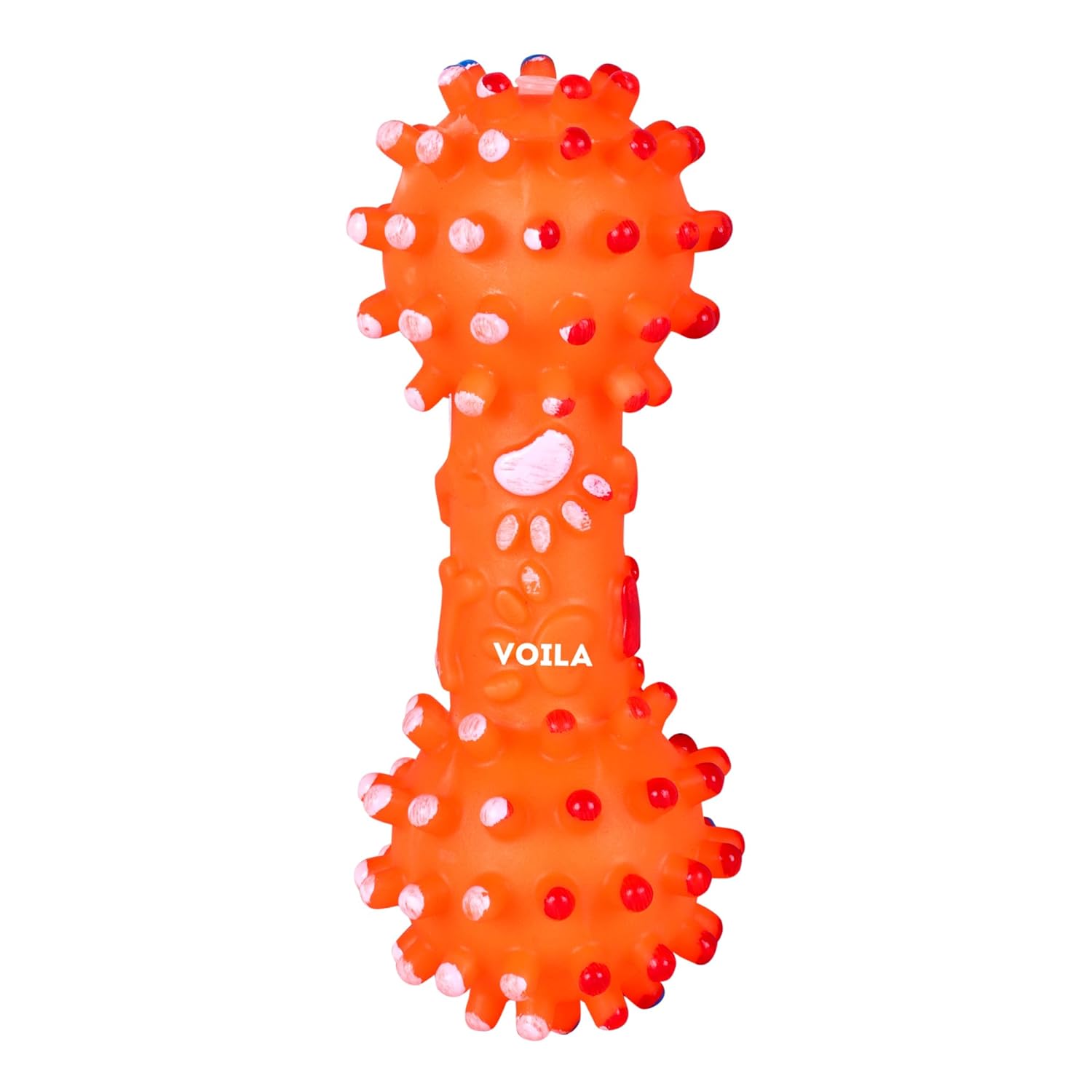 Orange Pet Dumbbell Interactive Toy || For Small, Medium & Large Dogs