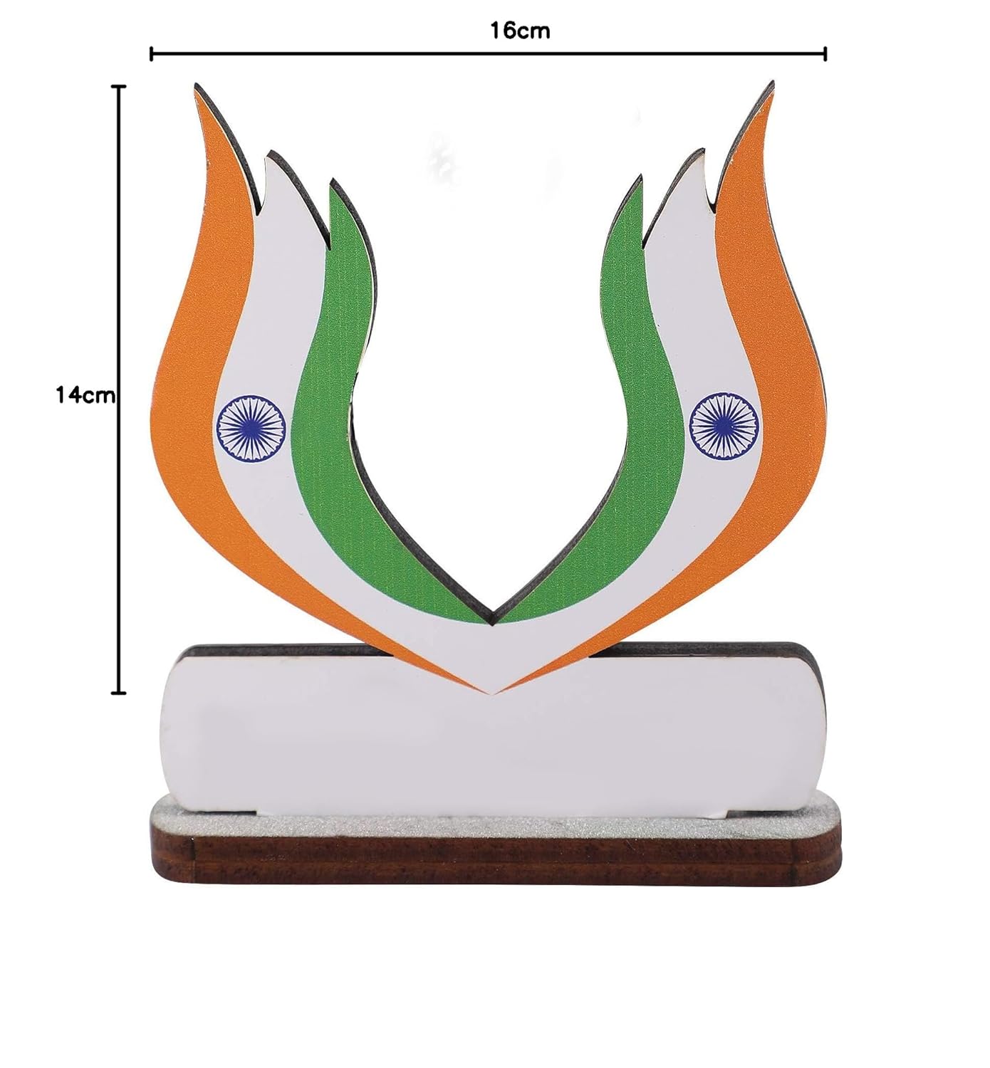 Indian Flags For Vehicle(Auto,Car,Bus,Truck) Dashboard, Home and Office Lotus Shape Flag with Stand