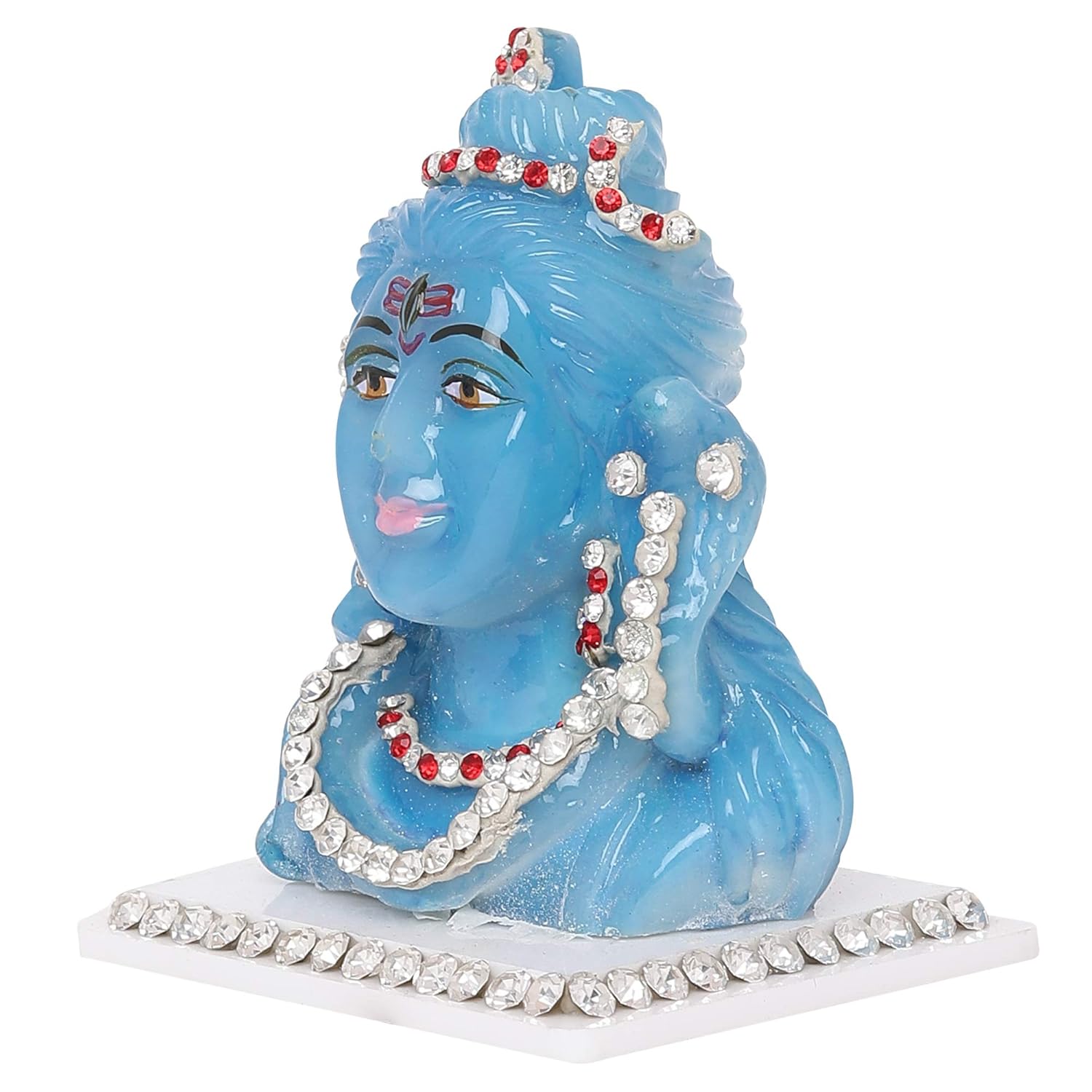 Lord Shiva Mahadev Murti ( Blue )|God Statue for Vehicle(Auto/Car/Bus/Truck) Dashboard, Mandir & Office table