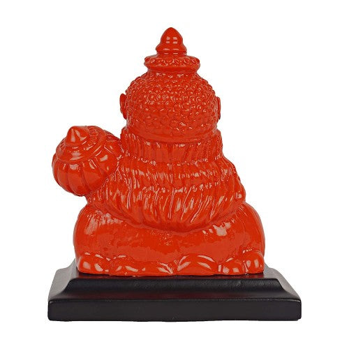 Orange Color Lord Hanuman Idol || God Statue for Car Dashboard, Mandir and Office Table