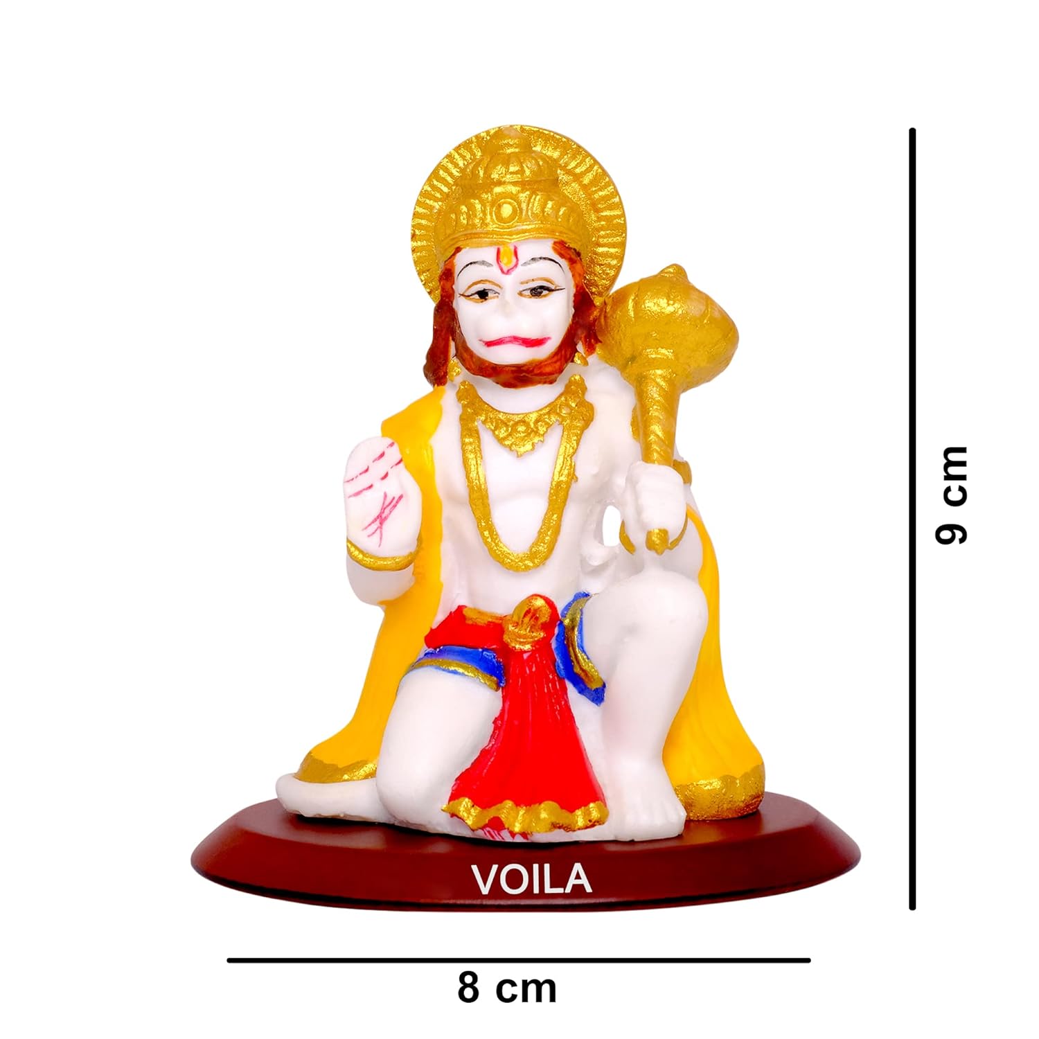 Lord Hanuman Statue | God Statue for Vehicle (Auto/Car/Bus/Truck) Dashboard, Mandir & Office table