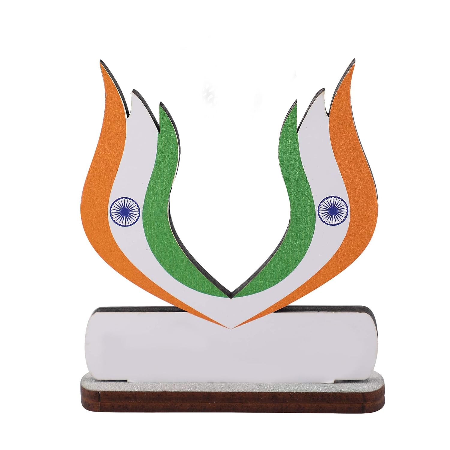 Indian Flags For Vehicle(Auto,Car,Bus,Truck) Dashboard, Home and Office Lotus Shape Flag with Stand