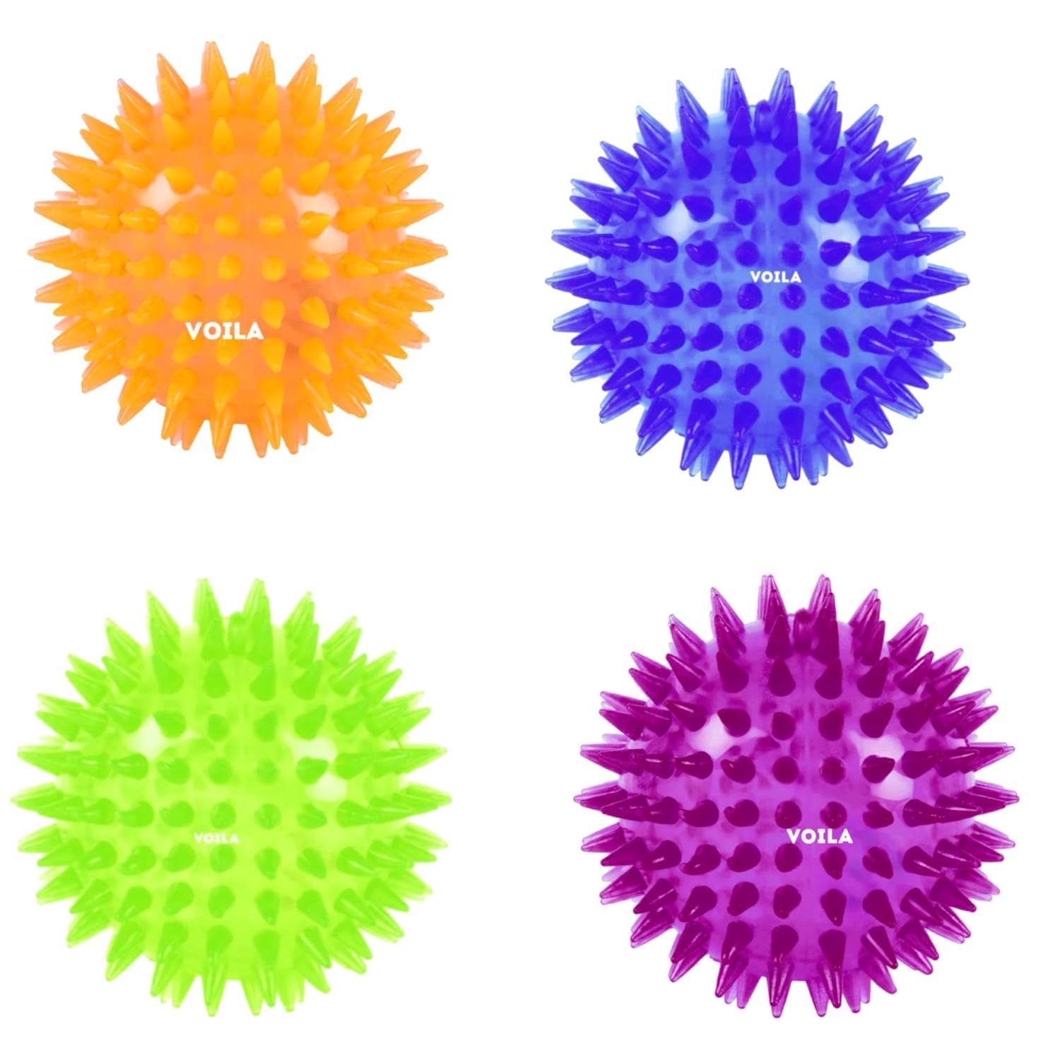 Spiky Dog Toy Rubber Ball Safe, Non-Toxic Chew, Ideal for Teething, Fetch, and Play Toy || For Small, Medium & Large Dog sizes