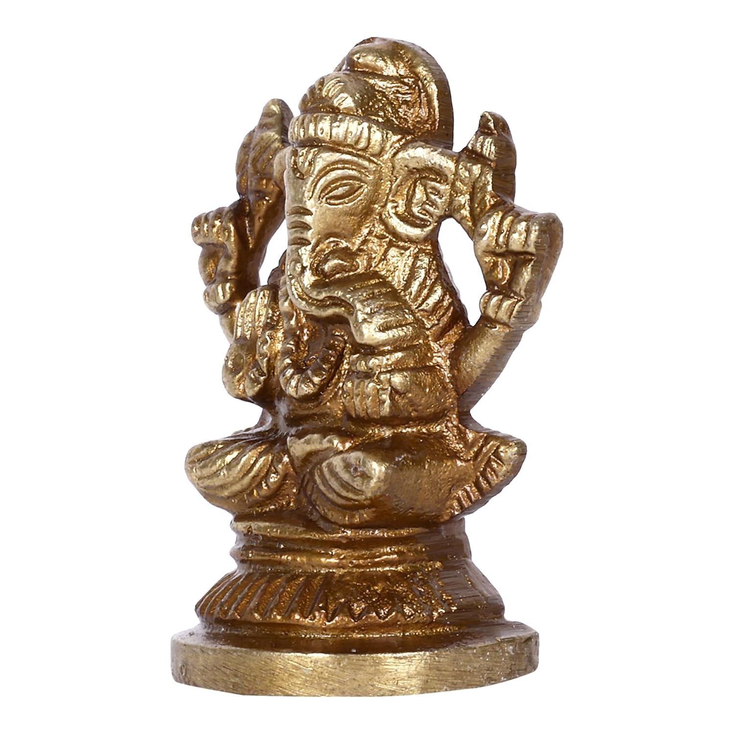 Brass Murti Statue Idol Figurine for Pooja Room Home Decor (Ganesh)