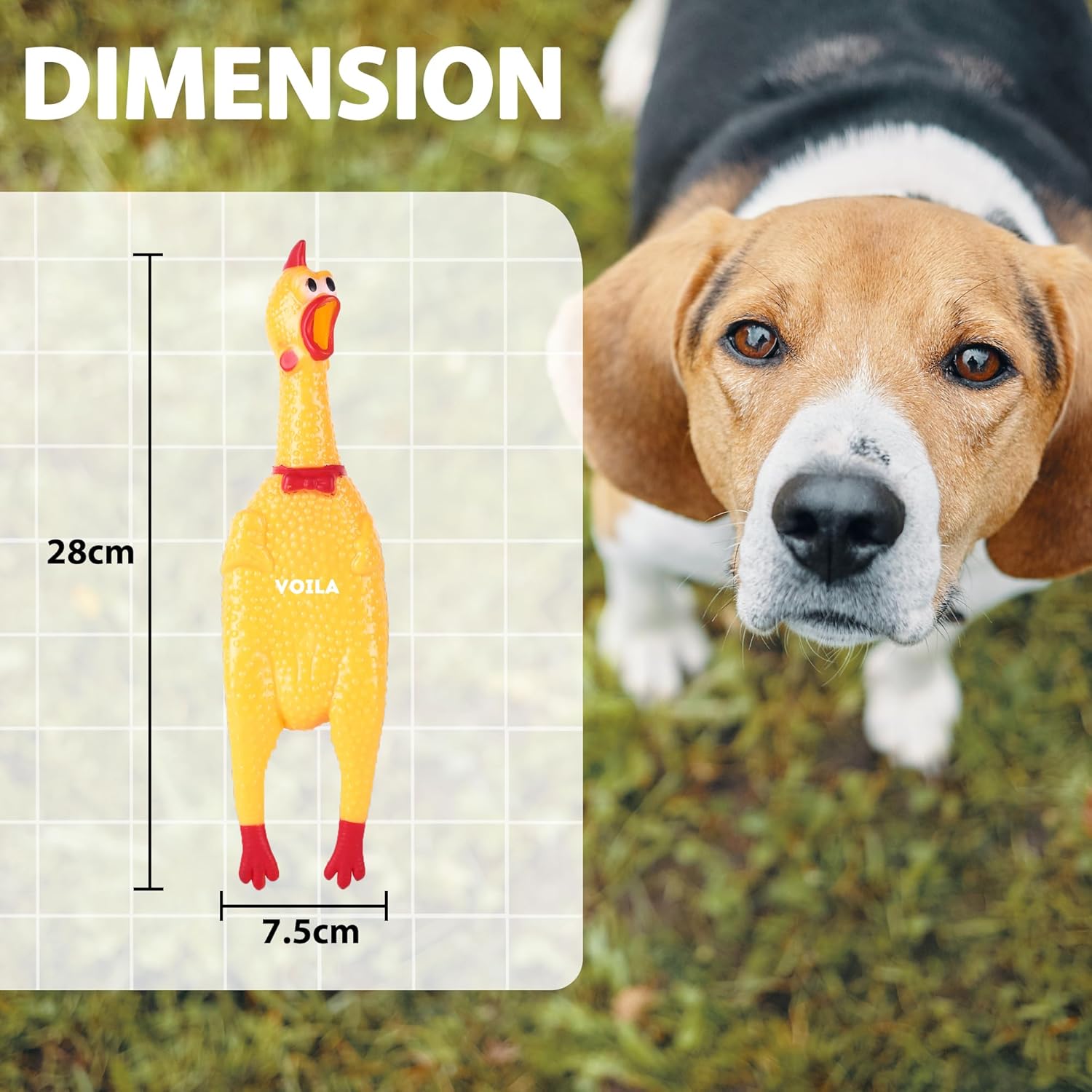 Yellow Chicken Interactive Toy for Dogs || for Small, Medium & Large Dogs