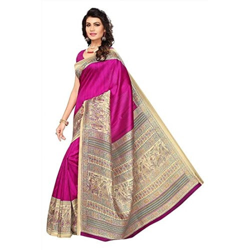 VOILA Women Flower Printed Silk Saree