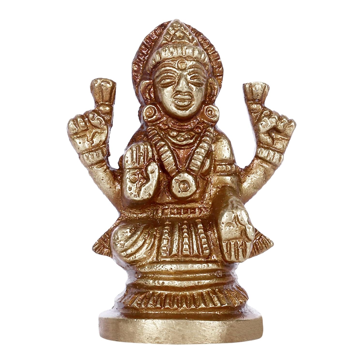 Brass Goddess Laxmi Statue Idol for Pooja Room Home Decor for Puja Room