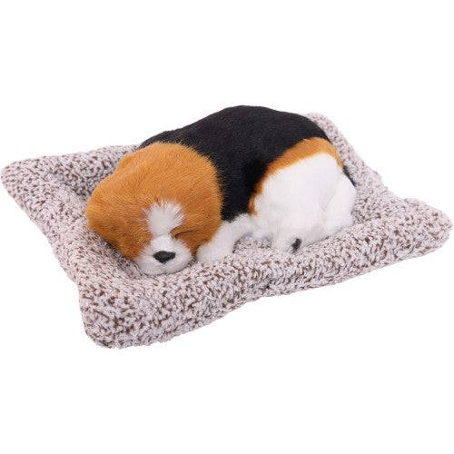 Sleeping Cute Dog (Multi-Color) on Carpet | for Car Dashboard and Home Decor