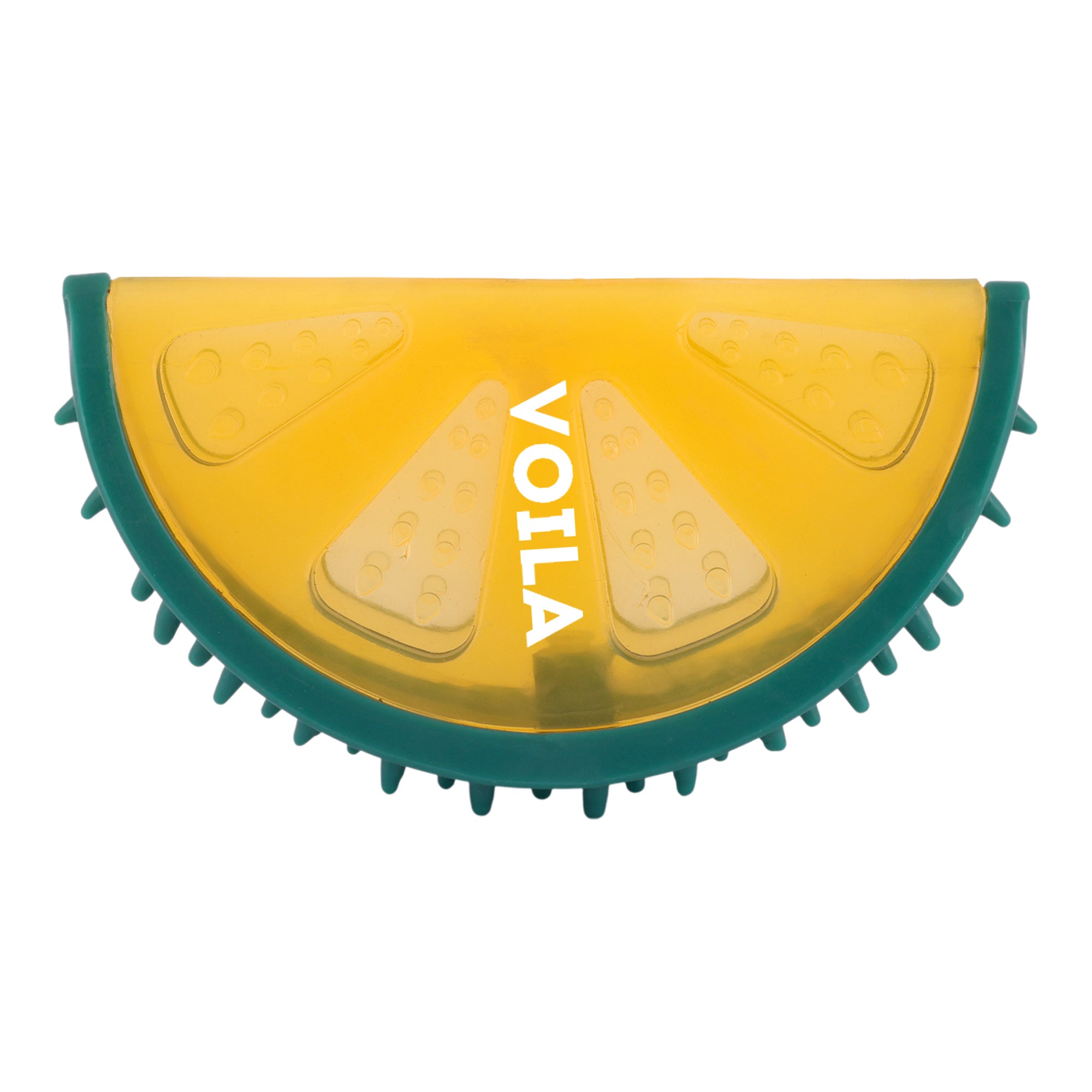 ZUFFIE Lemon Slice Dog Chew Toy – Squeaky Interactive Pet Toy - Yellow