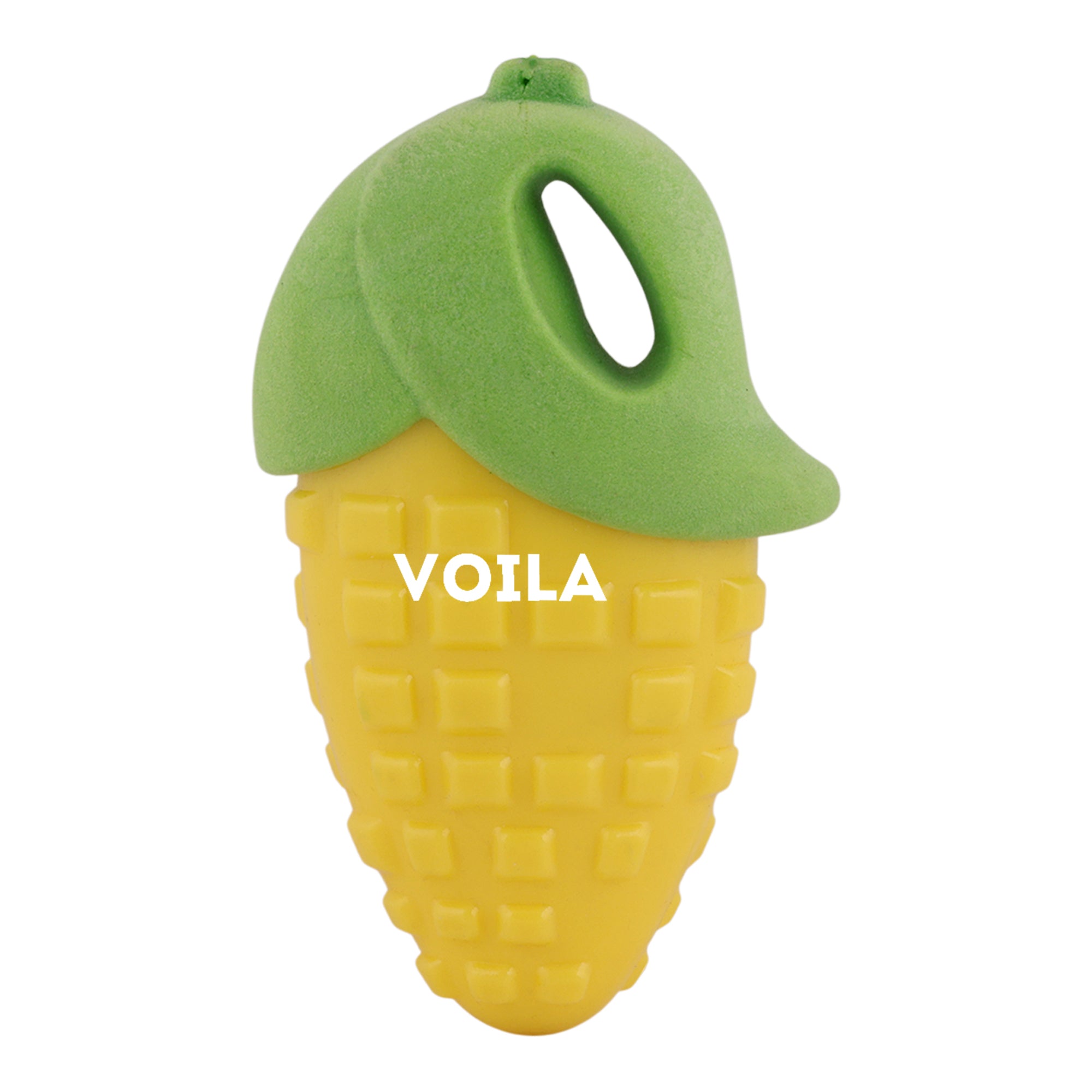 ZUFFIE Corn-Shaped Chewing Toy for Puppies, Small & Medium Dogs – Yellow & Green