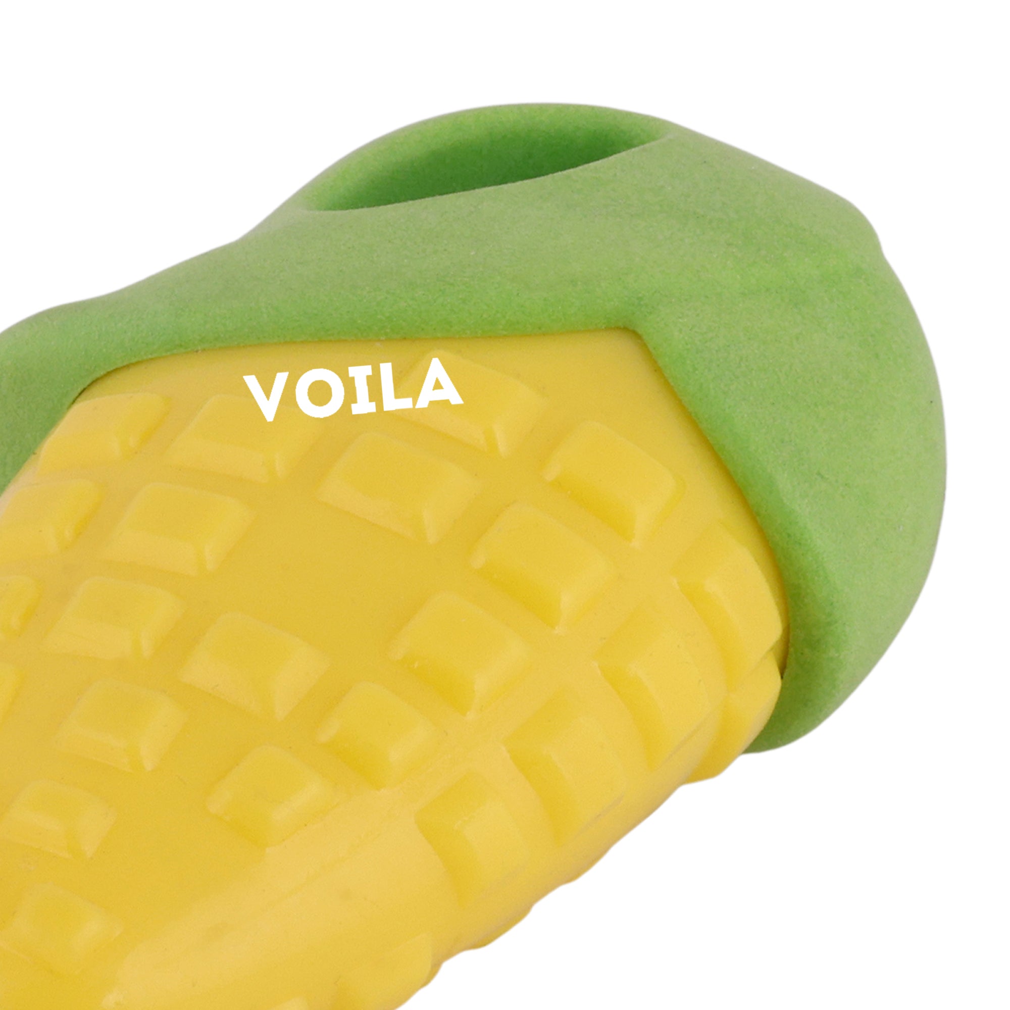ZUFFIE Corn-Shaped Chewing Toy for Puppies, Small & Medium Dogs – Yellow & Green