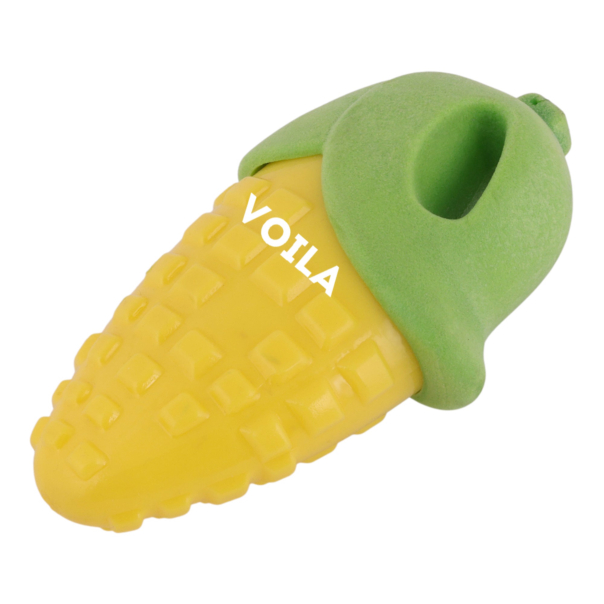 ZUFFIE Corn-Shaped Chewing Toy for Puppies, Small & Medium Dogs – Yellow & Green
