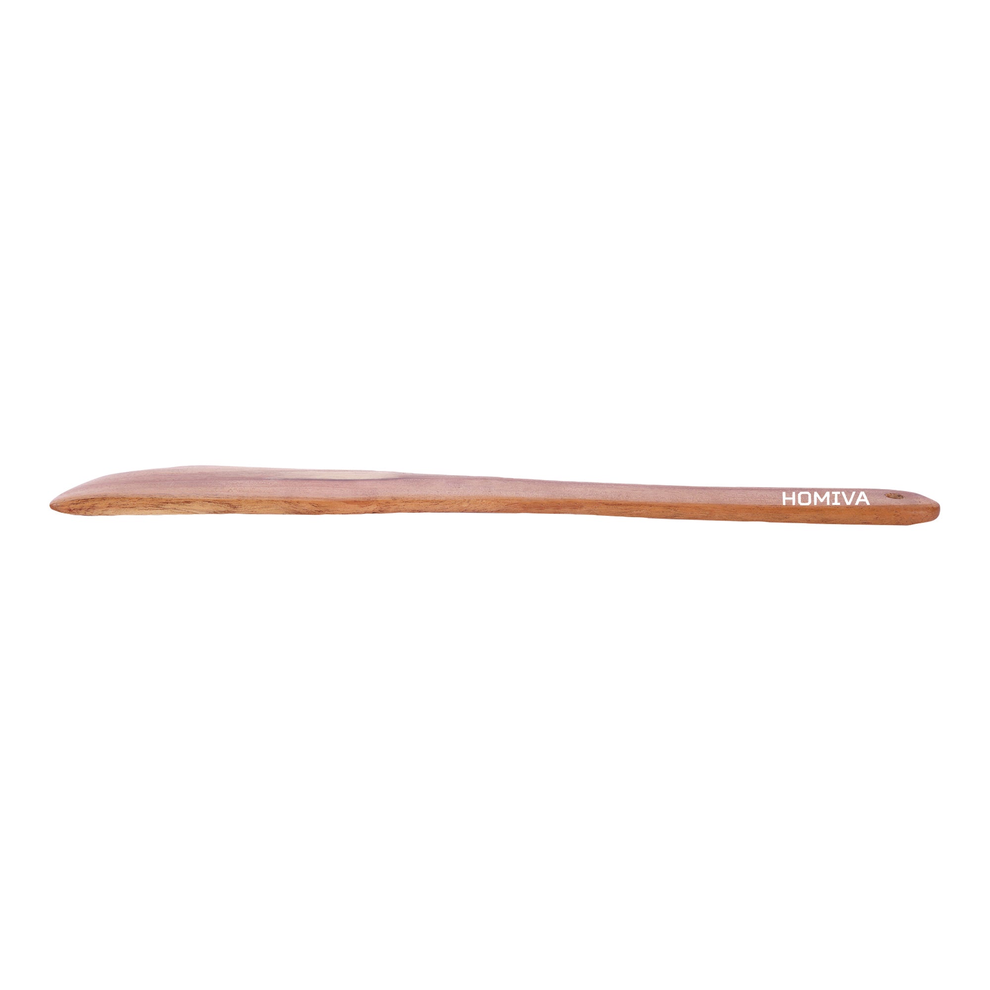 HOMIVA Neem Wooden Spatula for Cooking. Wooden Turner for Non-Stick & Cast Iron Cookware | Kitchen Utensil | Natural Wood Spreader for Roti, Dosa, Chapati & More