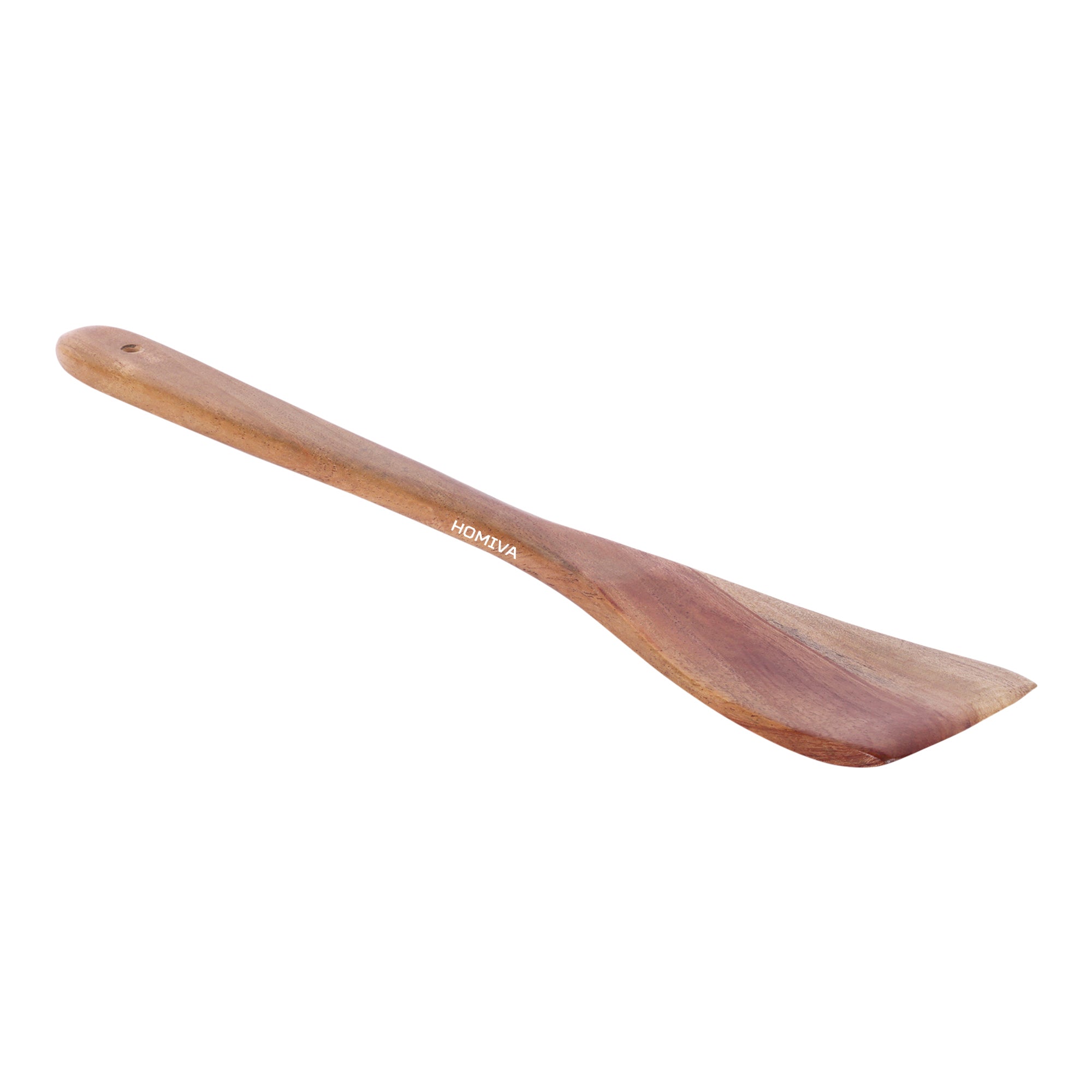 HOMIVA Premium Neem Wood Spatula for Cooking – Heat Resistant Wooden Turner for Nonstick Cookware,   Utensil for Stirring, Frying & Sauteing