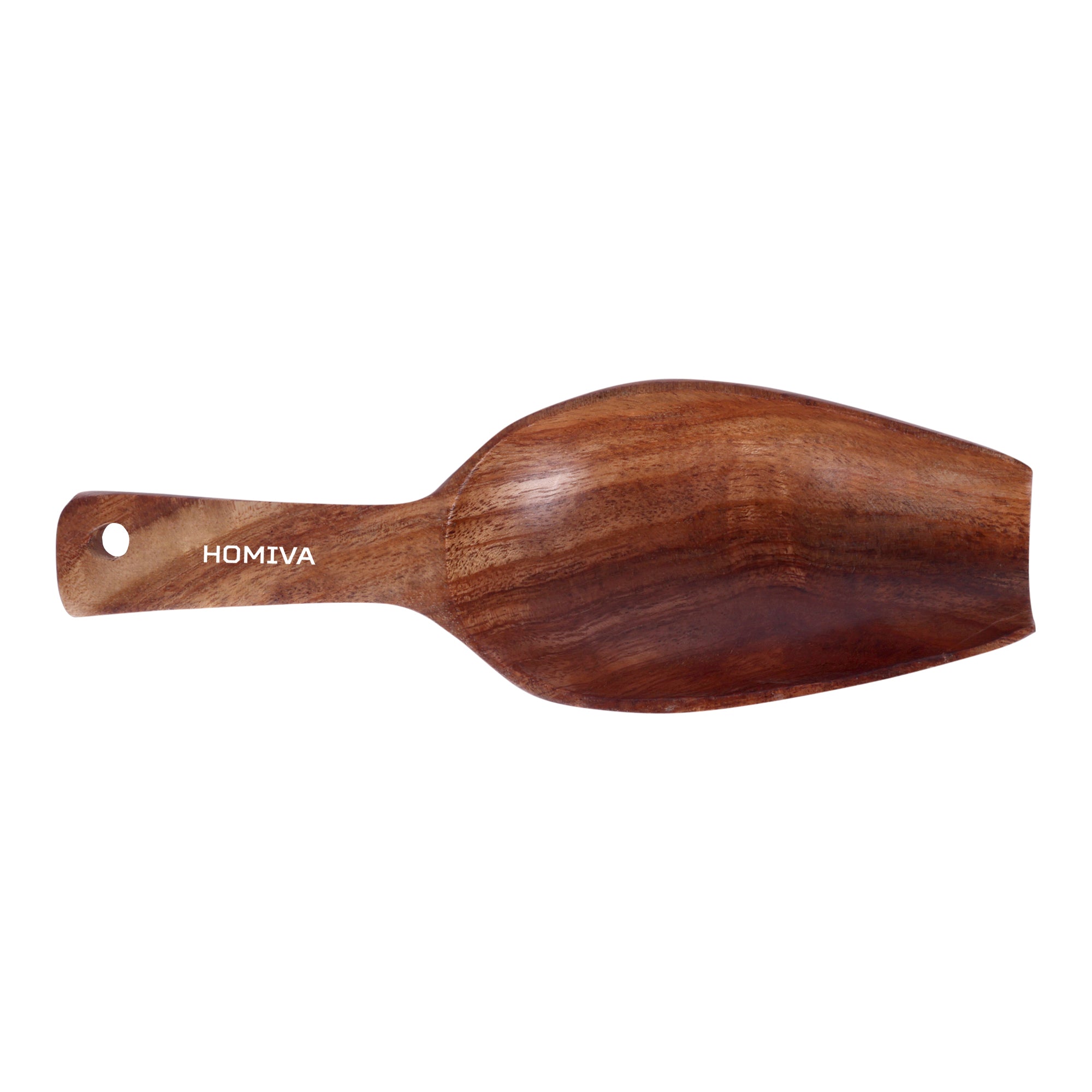 HOMIVA Neem Wood Grain Scoop Wooden Scoop for Rice, Pulses & Flour ,Perfect for Kitchen & Storage Bins