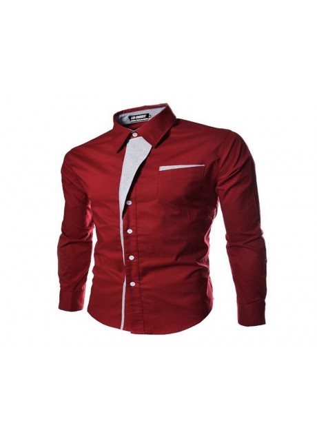 maroon party wear shirt