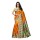 Voila Women's Printed Mysore Art Silk Saree (Orange)