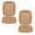 VOILA Wooden Car Seat Cover For Universal For Car Universal For Car , Beige Pack of 2