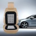 VOILA Velvet Marble Bead Seat for Car Acupressure Design Universal Size, Black (Set of 2)