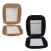 VOILA Velvet Marble Bead Seat for Car Acupressure Design (Beige and Black, Universal Size) - Set of 2