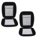 VOILA Velvet Marble Bead Seat for Car Acupressure Design Universal Size, Black (Set of 2)