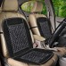 VOILA Wooden Beads Velvet Seat Cover for Car Acupressure Design Universal Size Black