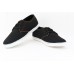 VOILA Men's Balck denim low Ankle Sneakers Shoes ( 6 7 8 9 10) (Black & white)